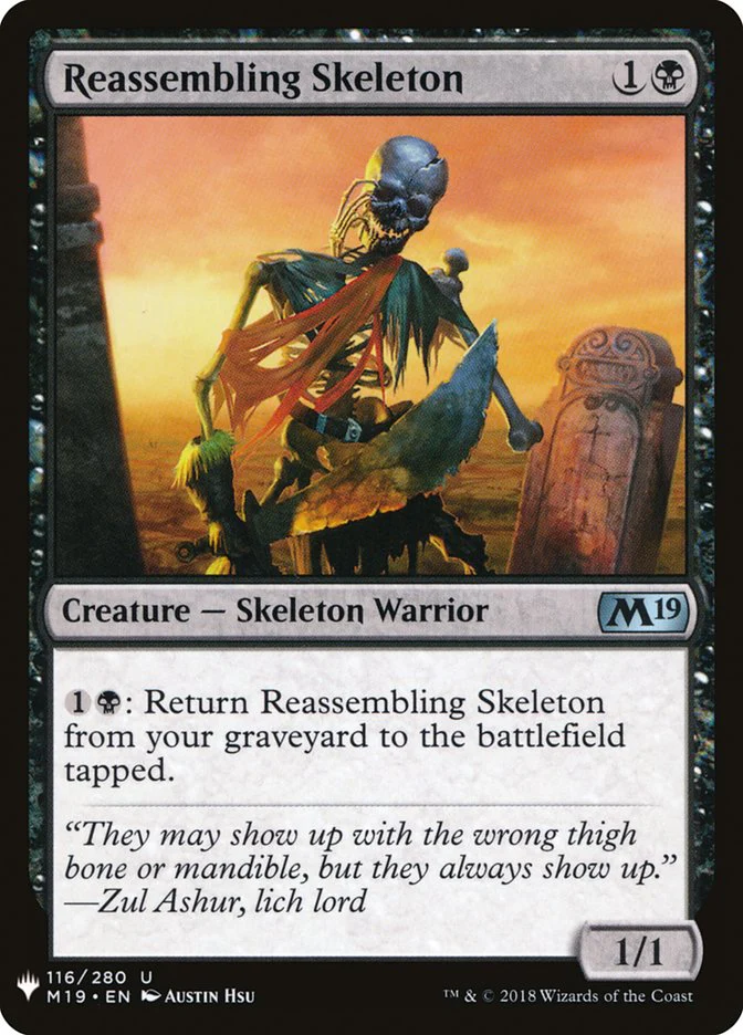 Reassembling Skeleton - The List (PLST)