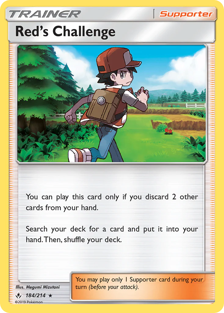 Red's Challenge (184/214) - [Holo Foil] Unbroken Bonds (UNB)