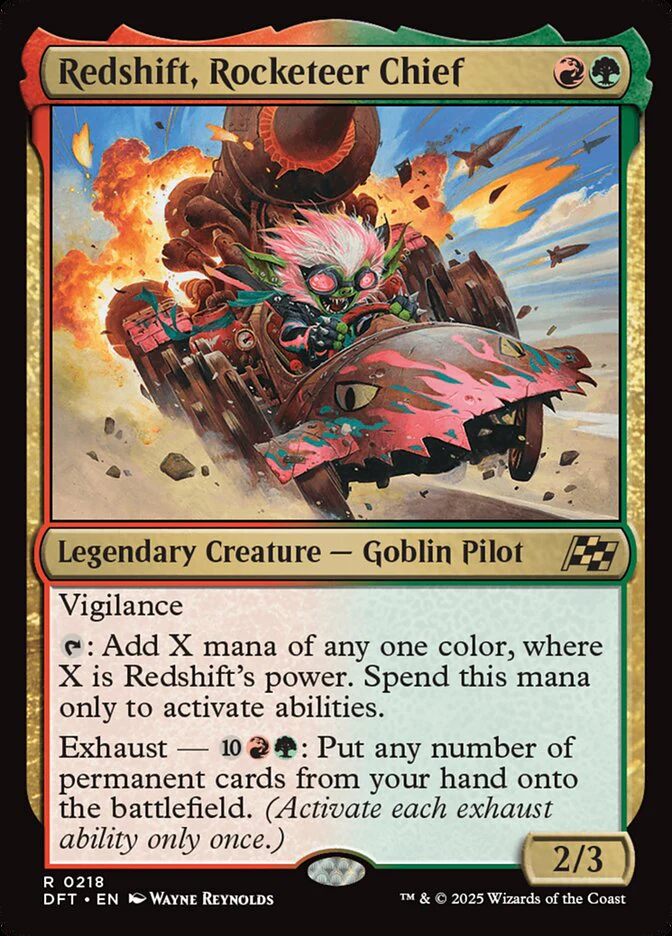 Redshift, Rocketeer Chief - Aetherdrift (DFT)