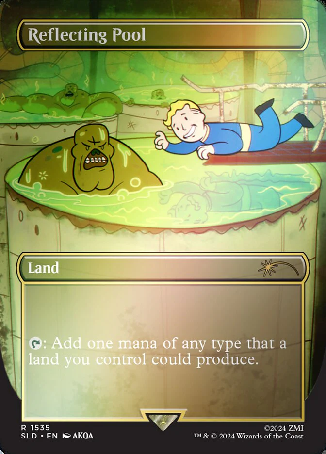 Reflecting Pool (1535‚òÖ) - [Foil, Borderless] Secret Lair Drop (SLD)