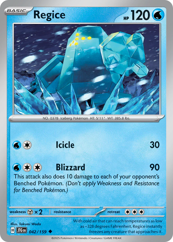Regice (42/159) - [Reverse Holo] Journey Together (JTG)