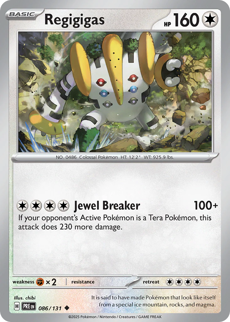 Regigigas (86/131) - [Reverse Holo] Prismatic Evolutions (PRE)