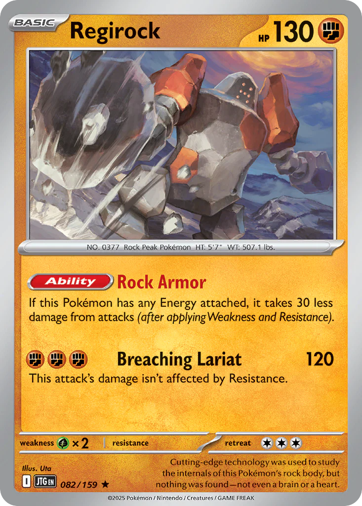 Regirock (82/159) - [Reverse Holo] Journey Together (JTG)