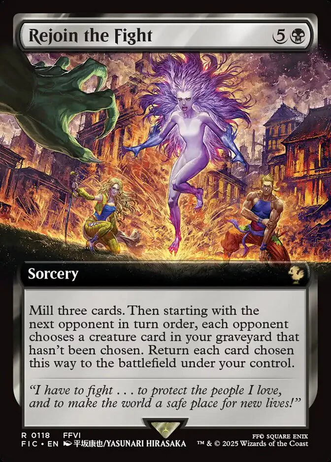 Rejoin the Fight (118) - [Foil, Extended Art] Final Fantasy Commander (FIC)