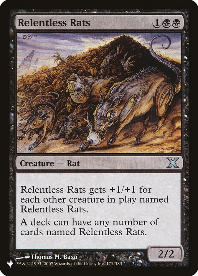 Relentless Rats - The List (PLST)