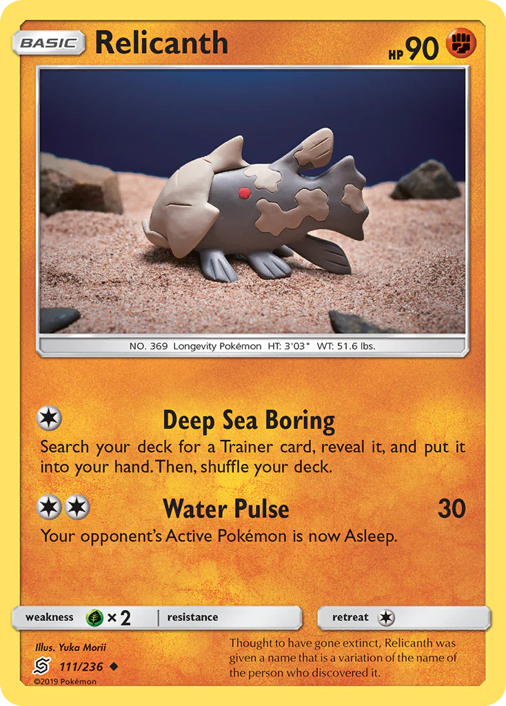 Relicanth (111/236) - [Reverse Holo] Unified Minds (UNM)