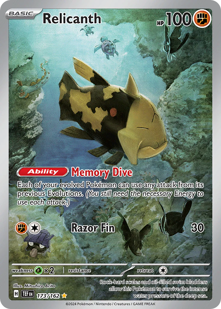 Relicanth (173/162) - [Illustration Rare] Temporal Forces (TEF)