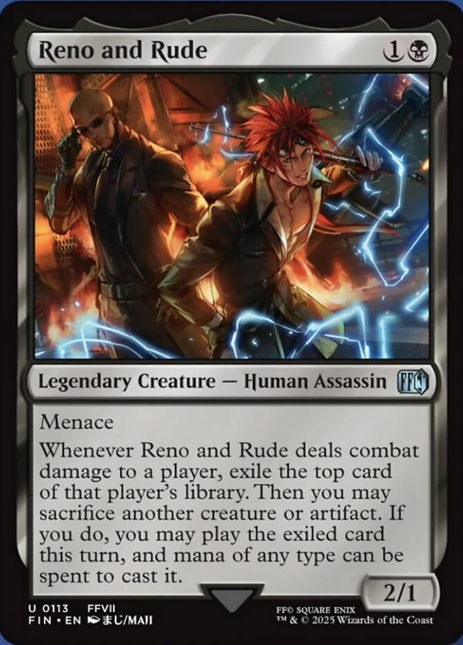 Reno and Rude (113) - [Foil] Final Fantasy (FIN)