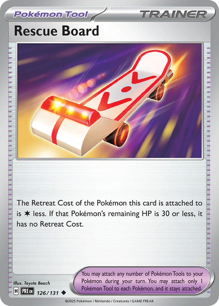 Rescue Board (126/131) - [Reverse Holo] Prismatic Evolutions (PRE)