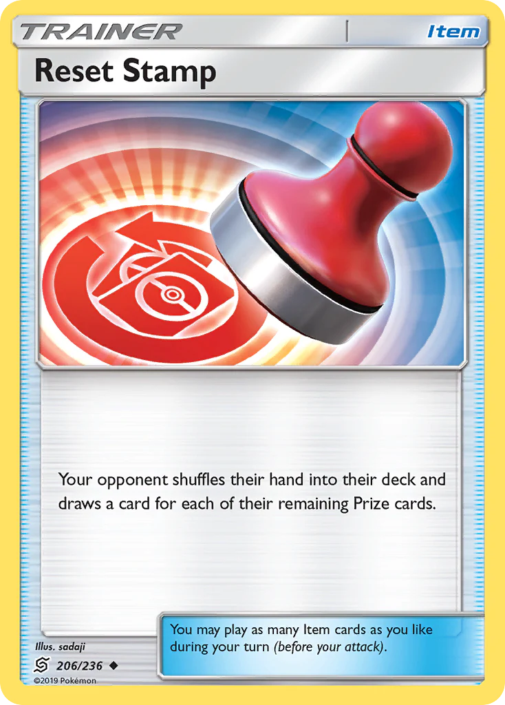 Reset Stamp (206/236) - [Reverse Holo] Unified Minds (UNM)