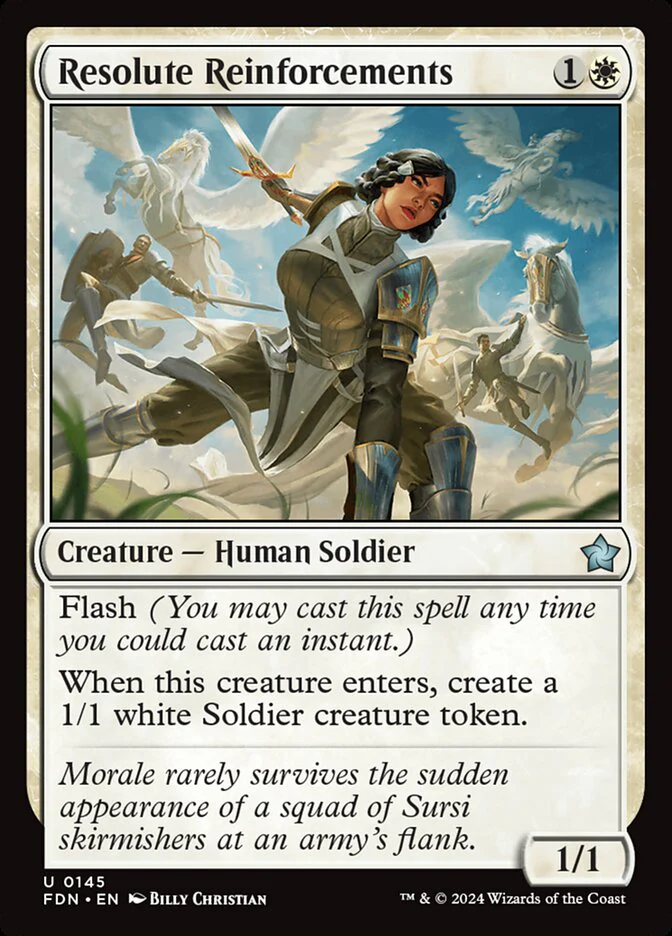 Resolute Reinforcements - [Foil] Foundations (FDN)