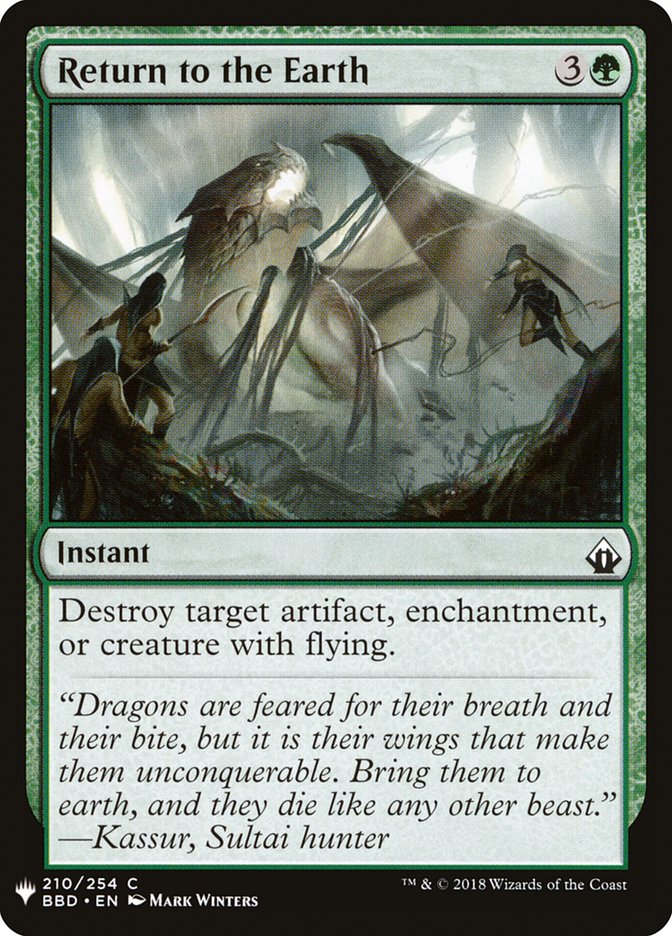 Return to the Earth - The List (PLST)