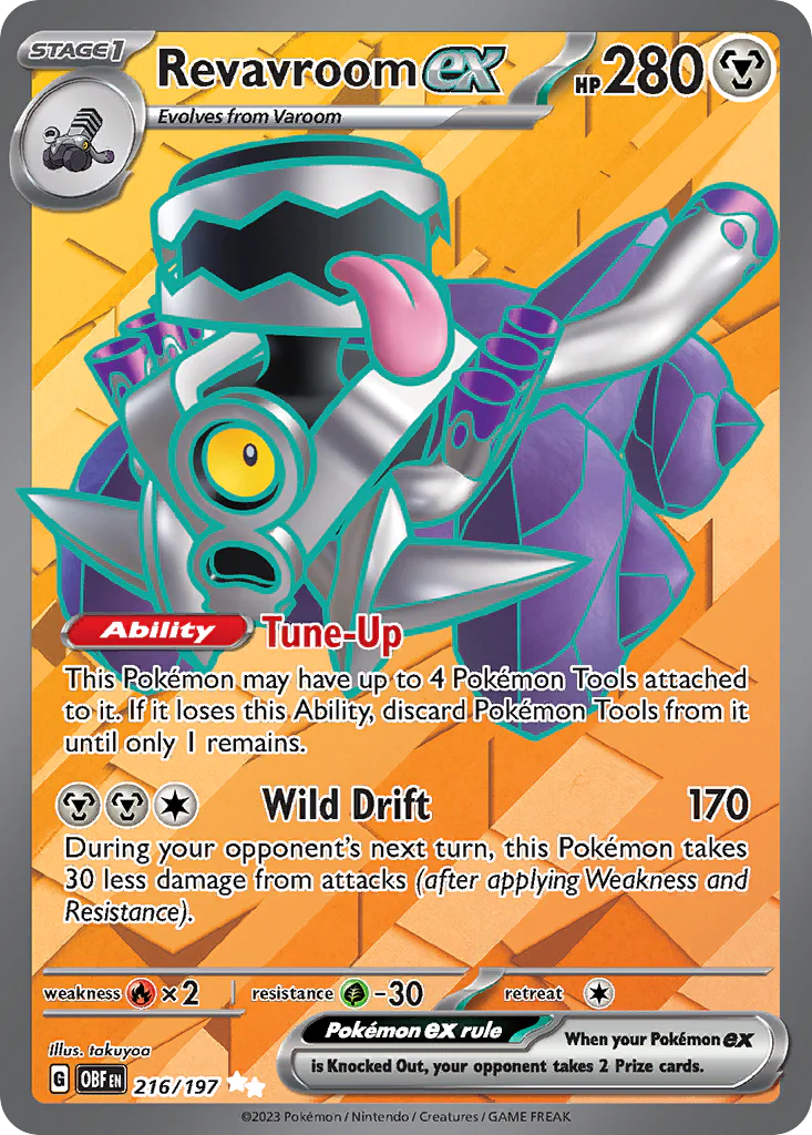 Revavroom ex (216/197) - [Full Art] Obsidian Flames (OBF)