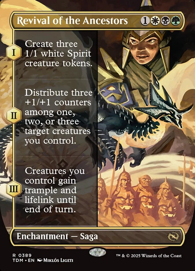 Revival of the Ancestors (389) - [Foil, Borderless] Tarkir: Dragonstorm (TDM)