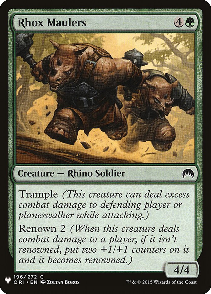 Rhox Maulers - The List (PLST)