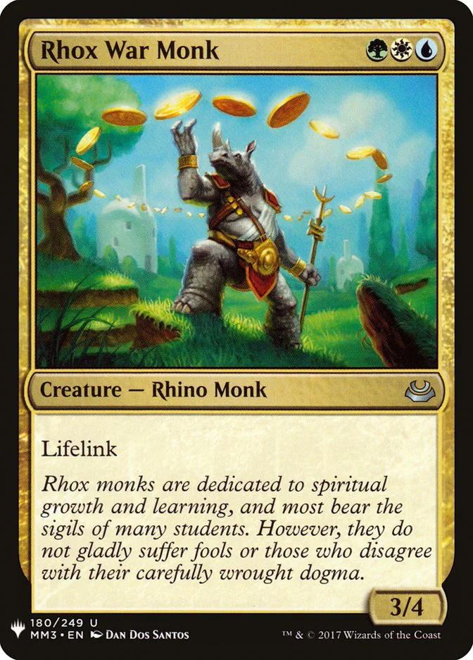 Rhox War Monk - The List (PLST)
