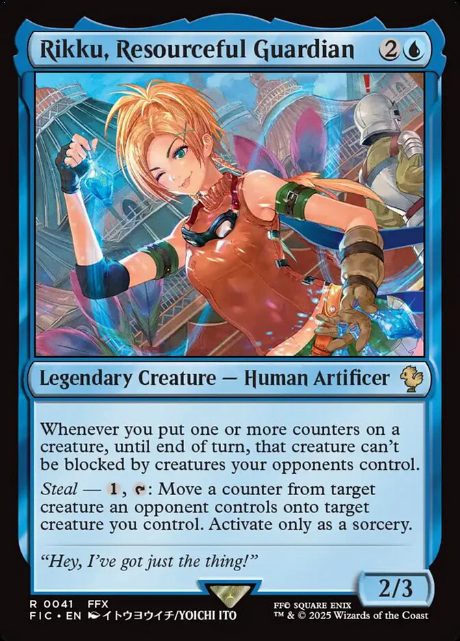 Rikku, Resourceful Guardian (41) - [Surge Foil] Final Fantasy Commander (FIC)