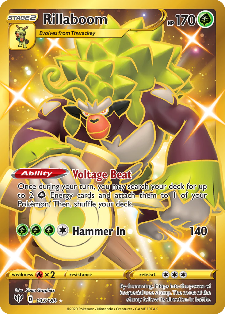 Rillaboom (197/189) - [Secret Rare] Darkness Ablaze (DAA)
