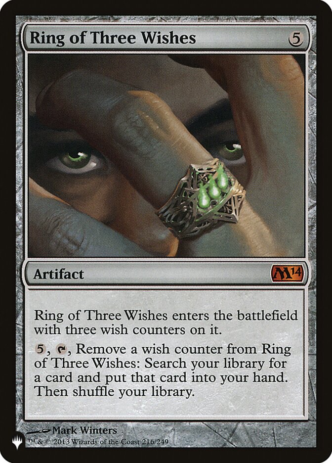 Ring of Three Wishes - The List (PLST)