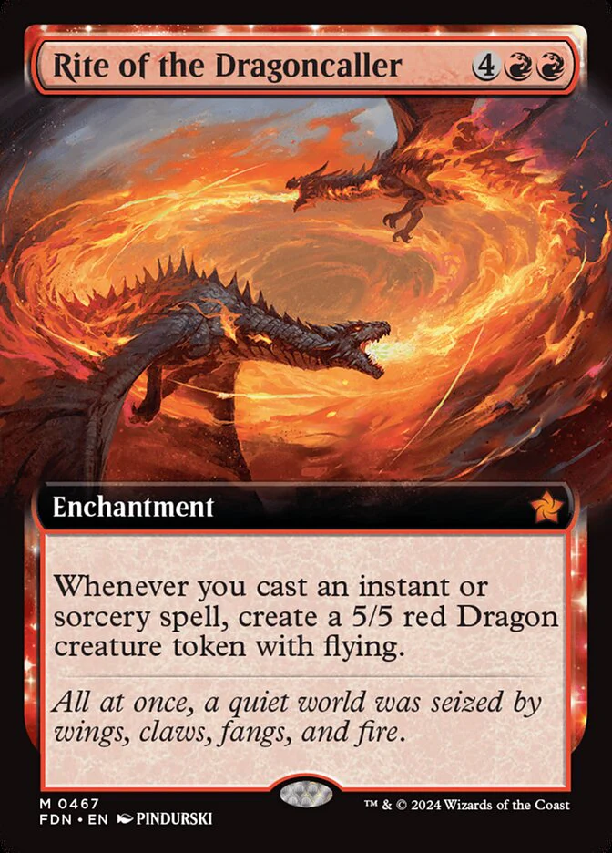 Rite of the Dragoncaller - [Foil, Extended Art] Foundations (FDN)