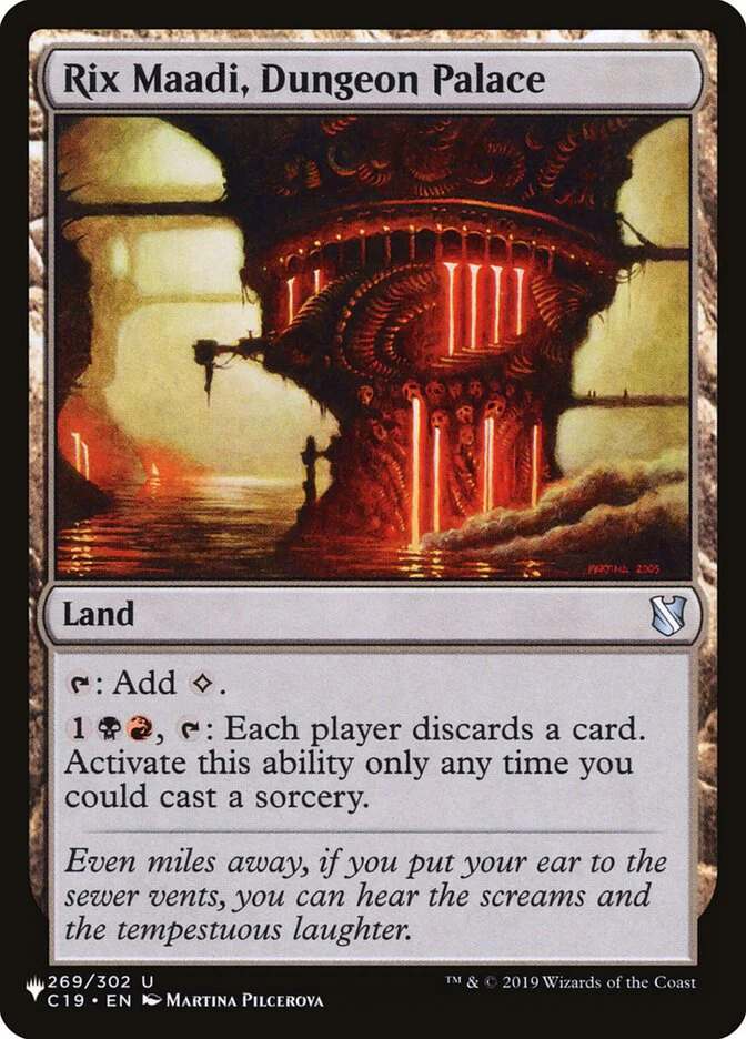 Rix Maadi, Dungeon Palace - The List (PLST)