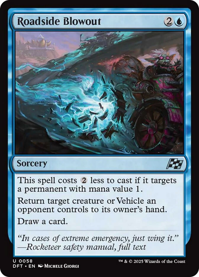 Roadside Blowout - [Foil] Aetherdrift (DFT)