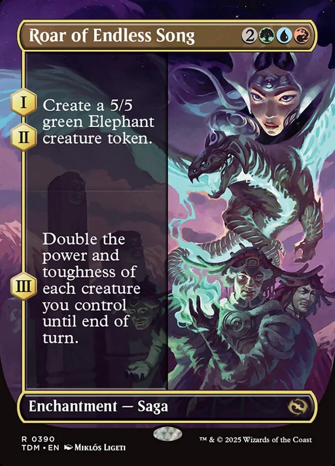 Roar of Endless Song (390) - [Borderless] Tarkir: Dragonstorm (TDM)