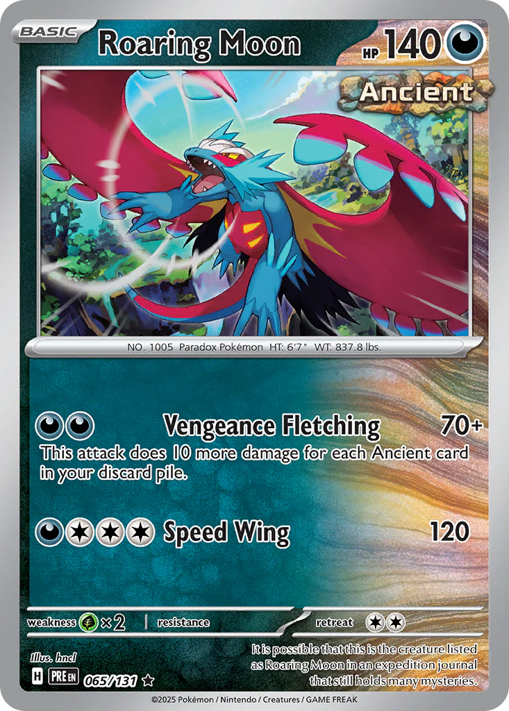 Roaring Moon (65/131) - [Reverse Holo] Prismatic Evolutions (PRE)