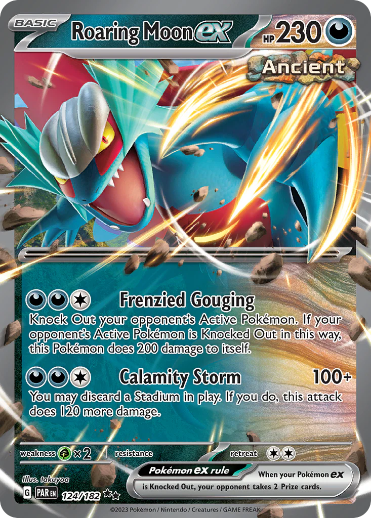 Roaring Moon ex (124/182) - [Holo Foil] Paradox Rift (PAR)