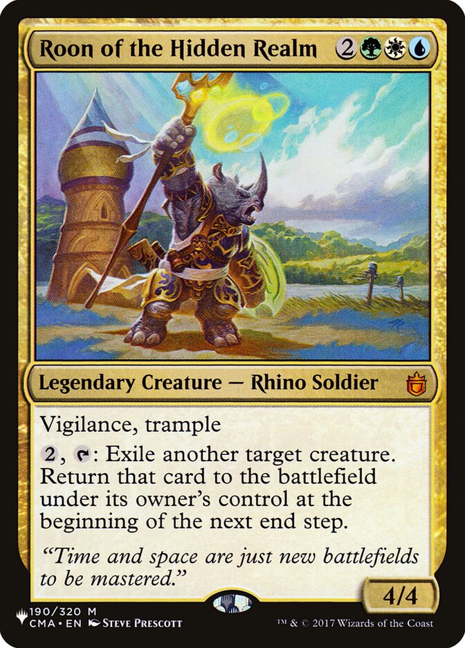 Roon of the Hidden Realm - The List (PLST)