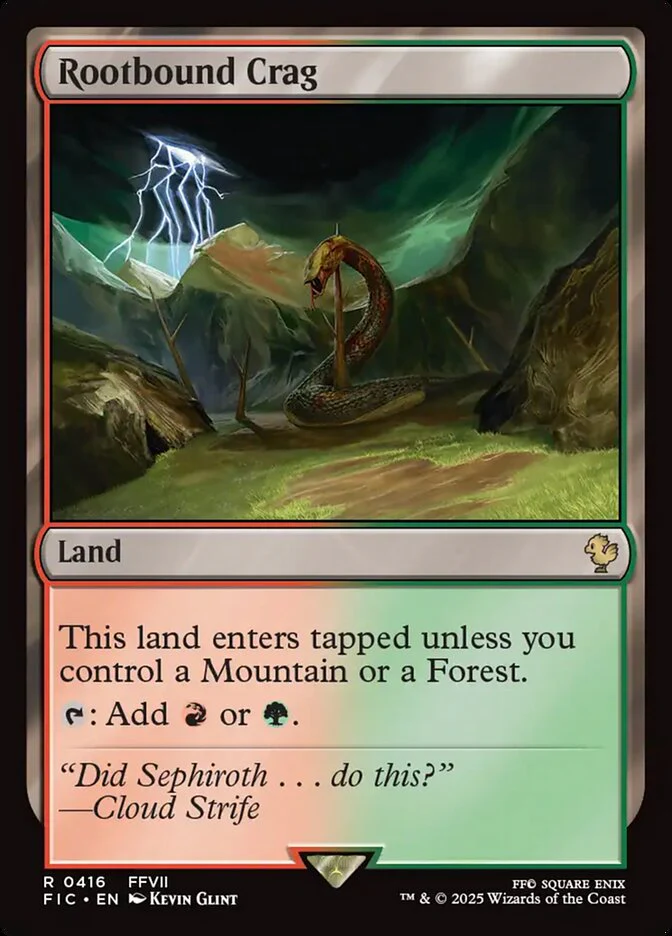 Rootbound Crag (416) - [Surge Foil] Final Fantasy Commander (FIC)