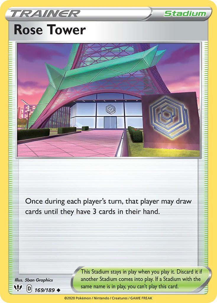 Rose Tower (169/189) - [Reverse Holo] Darkness Ablaze (DAA)
