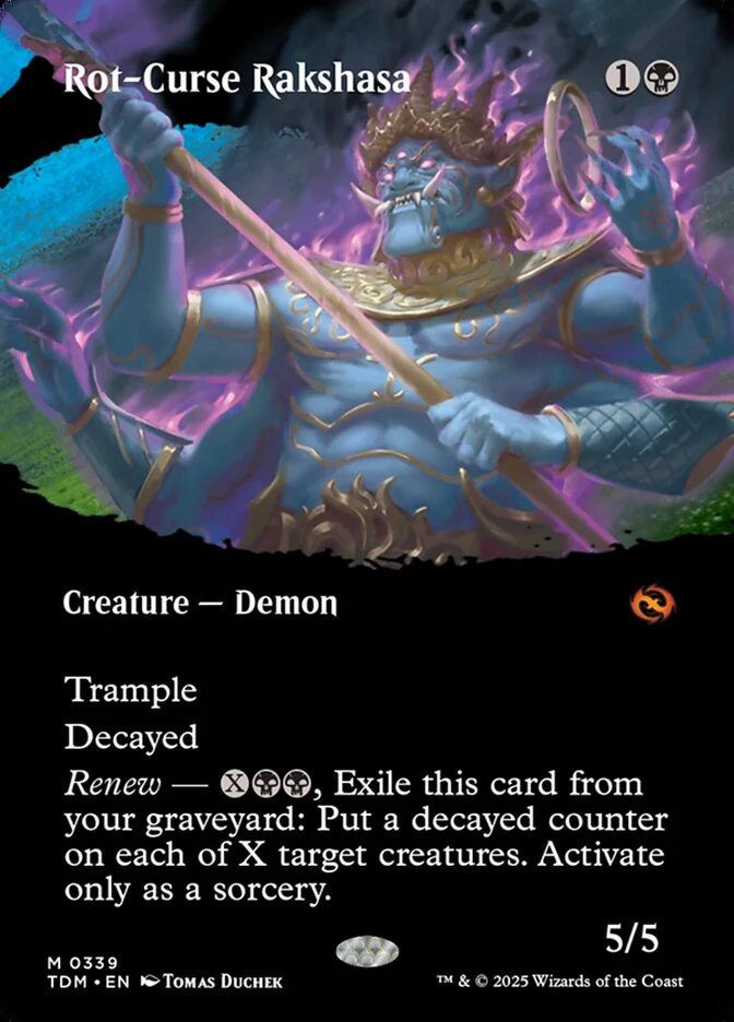 Rot-Curse Rakshasa (339) - [Showcase] Tarkir: Dragonstorm (TDM)