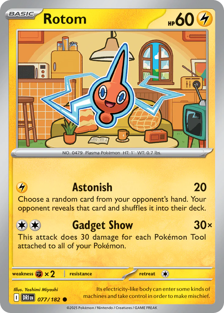 Rotom (77/182) - [Reverse Holo] Destined Rivals (DRI)