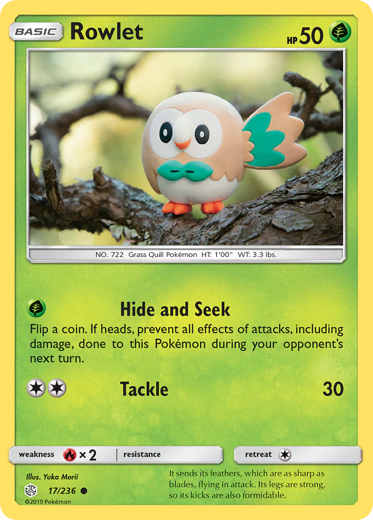 Rowlet (17/236) - [Reverse Holo] Cosmic Eclipse (CEC)