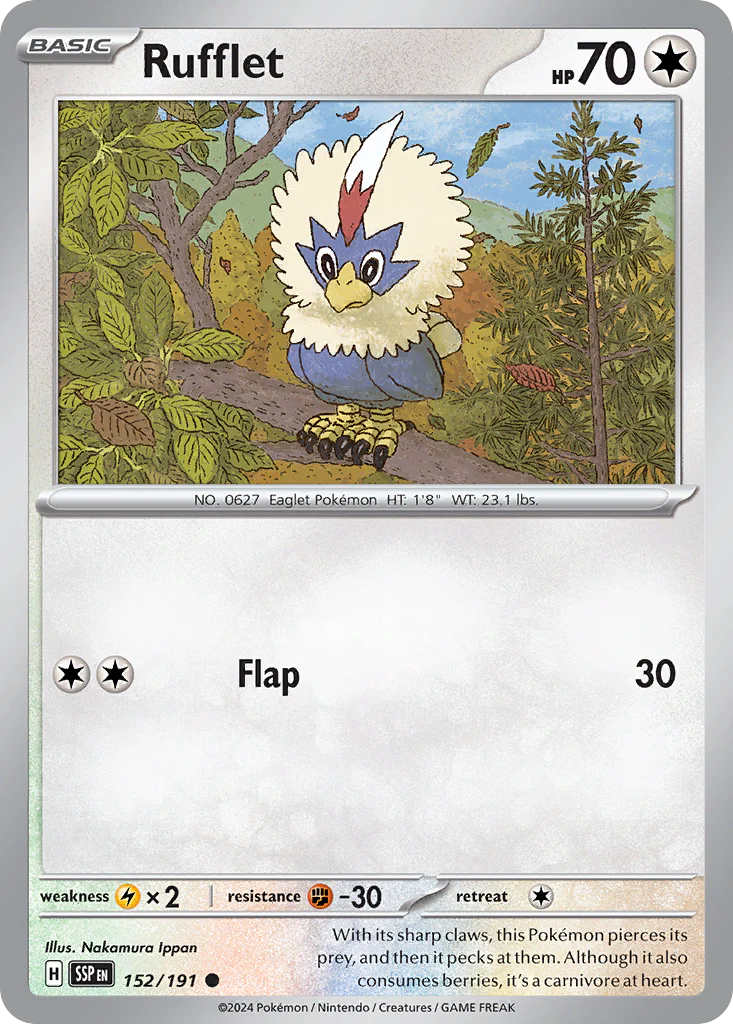 Rufflet (152/191) - Surging Sparks (SSP)
