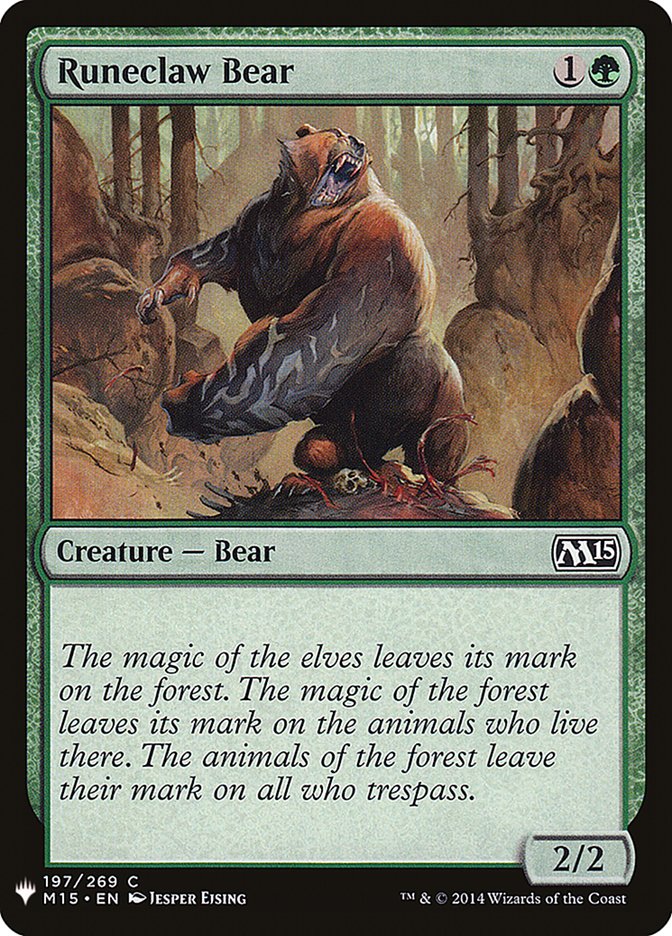 Runeclaw Bear - The List (PLST)