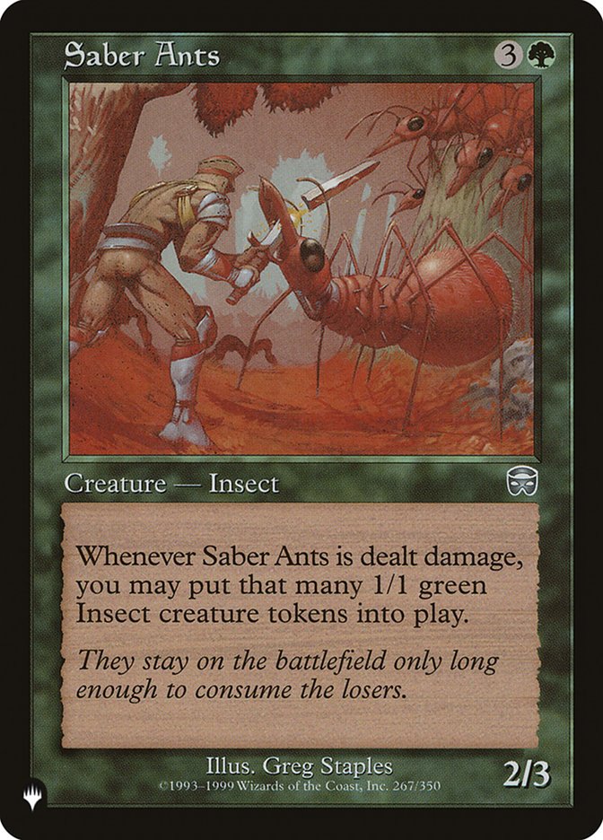Saber Ants - The List (PLST)