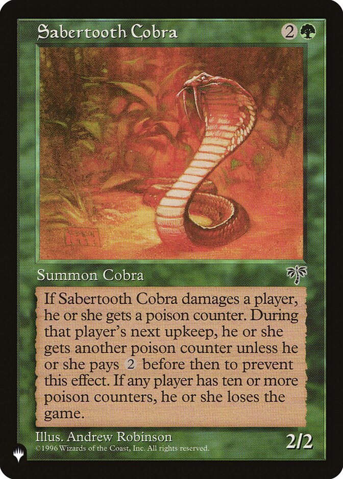 Sabertooth Cobra - The List (PLST)