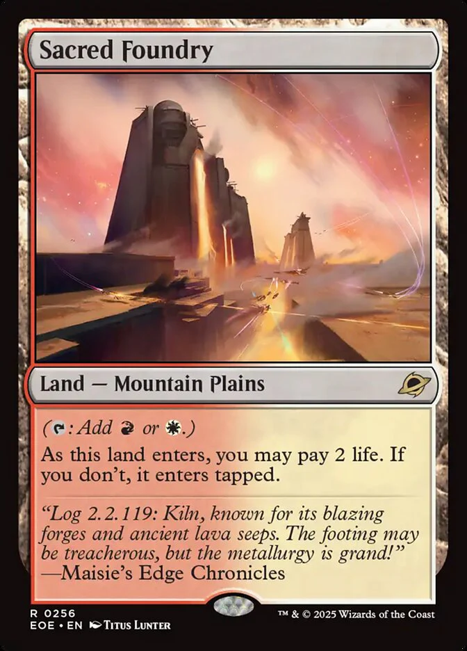 Sacred Foundry (256) - [Foil] Edge of Eternities (EOE)
