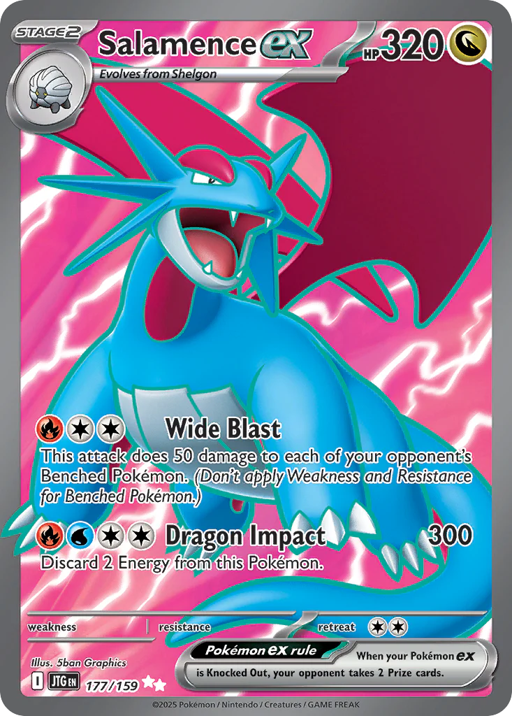 Salamence ex (177/159) - [Full Art] Journey Together (JTG)