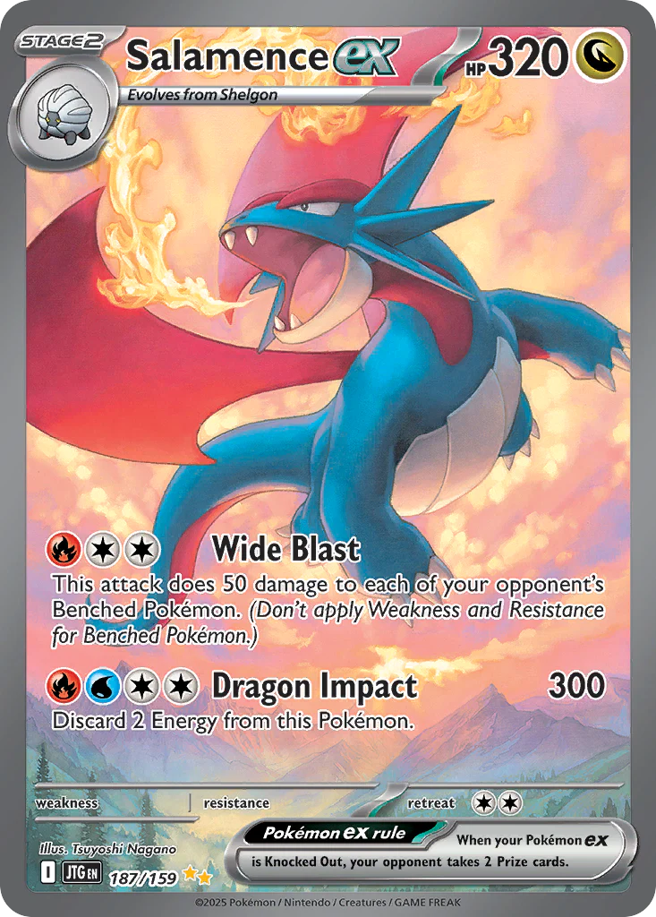 Salamence ex (187/159) - [Special Illustration Rare] Journey Together (JTG)