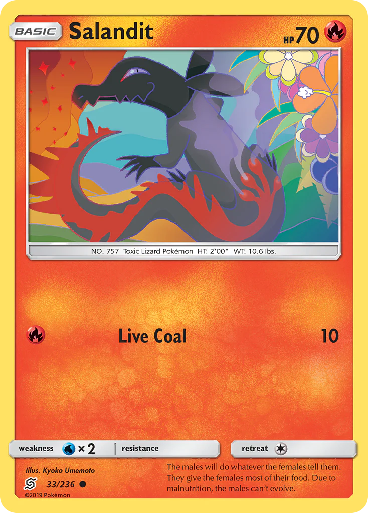 Salandit (33/236) - [Reverse Holo] Unified Minds (UNM)