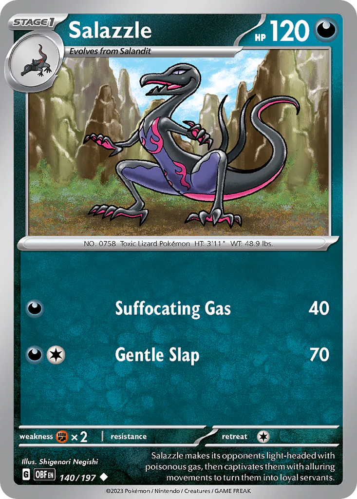 Salazzle (140/197) - Obsidian Flames (OBF)