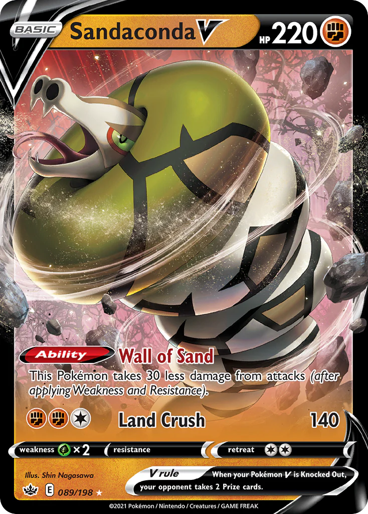 Sandaconda V (89/198) - [Holo Foil] Chilling Reign (CRE)