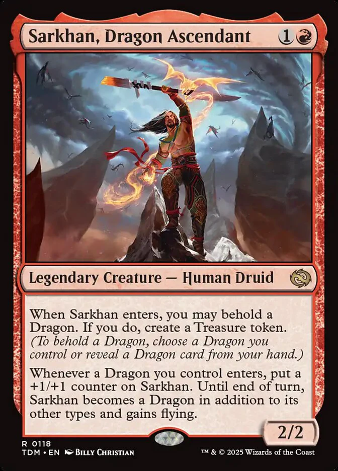 Sarkhan, Dragon Ascendant (118) - [Foil] Tarkir: Dragonstorm (TDM)