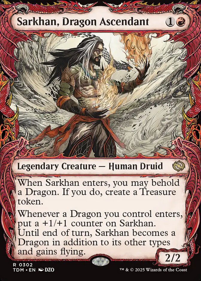 Sarkhan, Dragon Ascendant (302) - [Showcase] Tarkir: Dragonstorm (TDM)