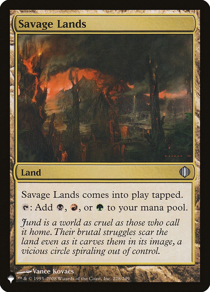Savage Lands - The List (PLST)