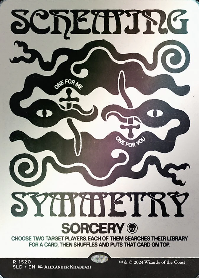 Scheming Symmetry (1520‚òÖ) - [Foil, Borderless] Secret Lair Drop (SLD)