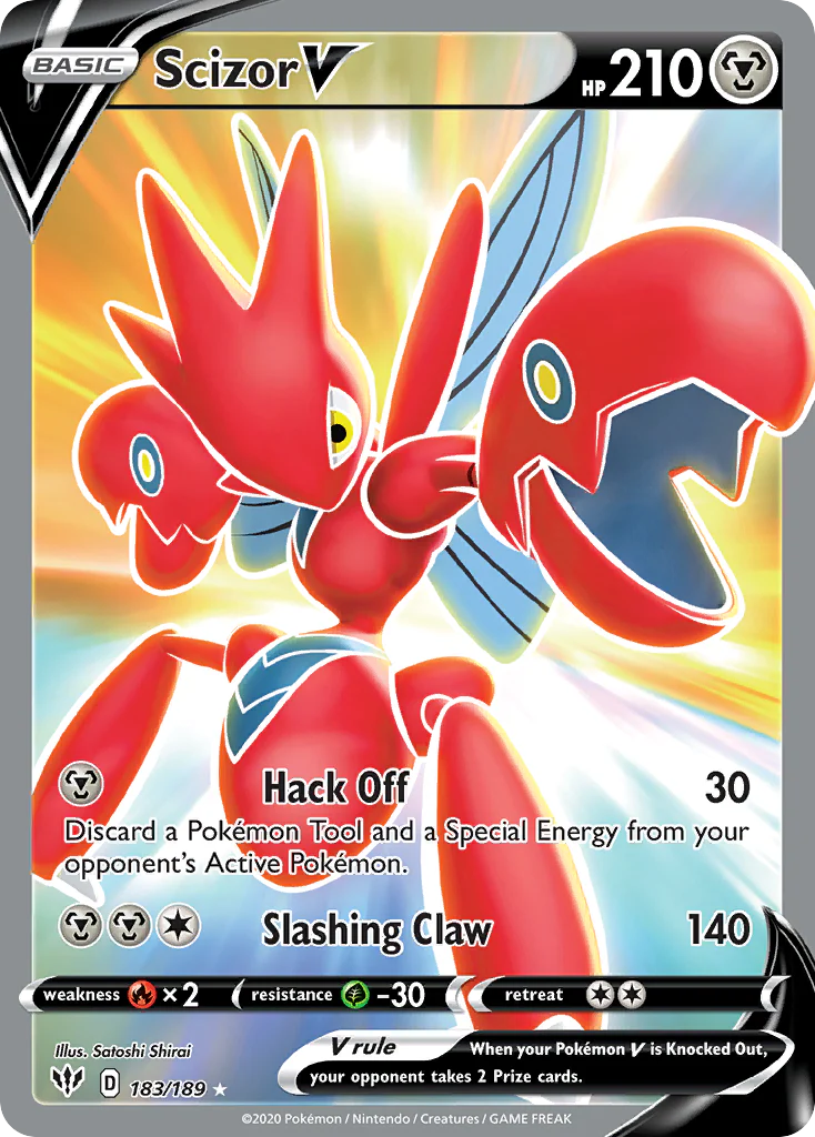 Scizor V (183/189) - [Full Art] Darkness Ablaze (DAA)